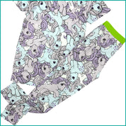 Unicorn Ladies Pajama Set - Grey