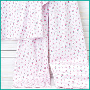 Mini Floral Ladies Loungewear Pajama Set - Pink