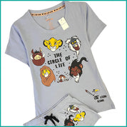 Circle of life Ladies Shorts Set - Grey