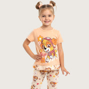Skye Girls Leggings Set - Brown