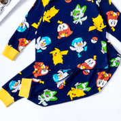 Pokémon Boys Full Sleeves Pajama Set - Navy