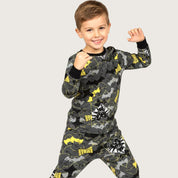 Batman Boys Pajama Set - Grey
