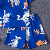 Tom & Jerry Boys Cotton Shorts Set PRIMARK – Blue