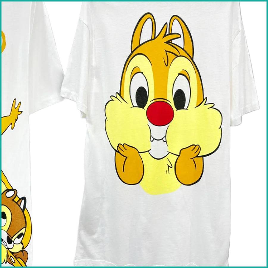 Chip n Dale Ladies Dress - White