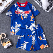 Tom & Jerry Boys Cotton Shorts Set PRIMARK – Blue