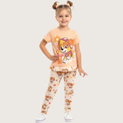 Skye Girls Leggings Set - Brown