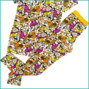 Flintstones Ladies Pajama Set - Brown
