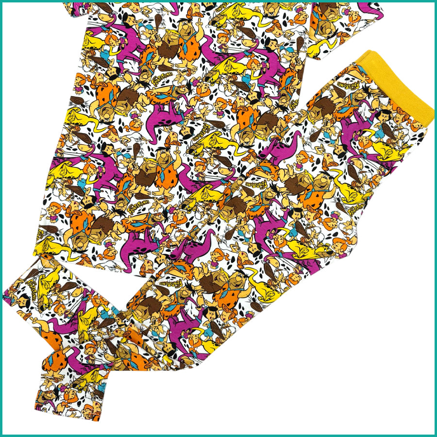 Flintstones Ladies Pajama Set - Brown