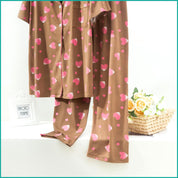 Love Ladies Half Sleeves Pajama Set Lycra Fine Material -  Brown