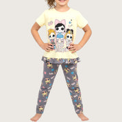 Chill Together Girls Leggings Set - Yellow