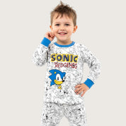 Sonic Hedgehog Boys Cotton Pajama Set PRIMARK - White