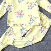 Dumbo Girls Full Sleeves Pajama Set - Yellow