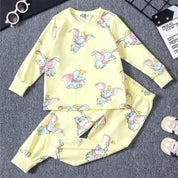 Dumbo Girls Full Sleeves Pajama Set - Yellow