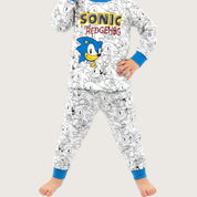 Sonic Hedgehog Boys Cotton Pajama Set PRIMARK - White