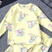 Dumbo Girls Full Sleeves Pajama Set - Yellow