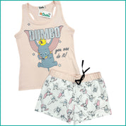 Dumbo Disney Ladies Shorts Set - Pink