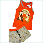 Me and My Bestie Ladies Shorts Set - Orange