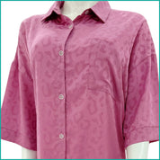 Design Ladies Sleepwear Long Dress Satin Material - Pink -Free Size