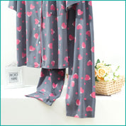 Love Ladies Half Sleeves Pajama Set Lycra Fine Material - Grey
