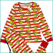 The Grinch Ladies Full Sleeves Pajama Set - Red