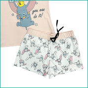 Dumbo Disney Ladies Shorts Set - Pink