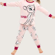 Bambi Girls Cotton Pajama Set PRIMARK - Pink