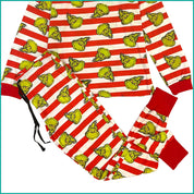 The Grinch Ladies Full Sleeves Pajama Set - Red