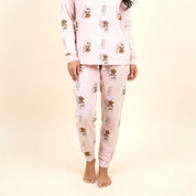 Puppy Ladies Pajama Set - Pink