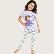 Sofia Girls Leggings Set - Blue