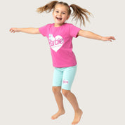 Barbie Girls Summer Shorts Set – Pink Blue