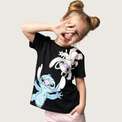 Lilo Stitch Girls Summer Shorts Set – Black