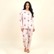 Puppy Ladies Pajama Set - Pink