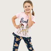 Bambi Girls Leggings Set - Pink Blue