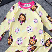 Dora Girls Full Sleeves Pajama Set - Yellow