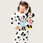 Minnie Dots Girls Cotton Pajama Set PRIMARK - White