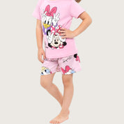 Daisy Minnie Girls Shorts Set – Pink