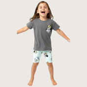 Minnie Girls Summer Shorts Set – Grey