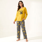 Be Mine Ladies Pajama Set - Yellow