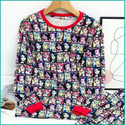 Princess Ladies Full Sleeves Pajama Set - Black