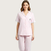 VS Strips Ladies Pajama Set - Pink