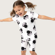 Minnie Head Girls Summer Shorts Set – White