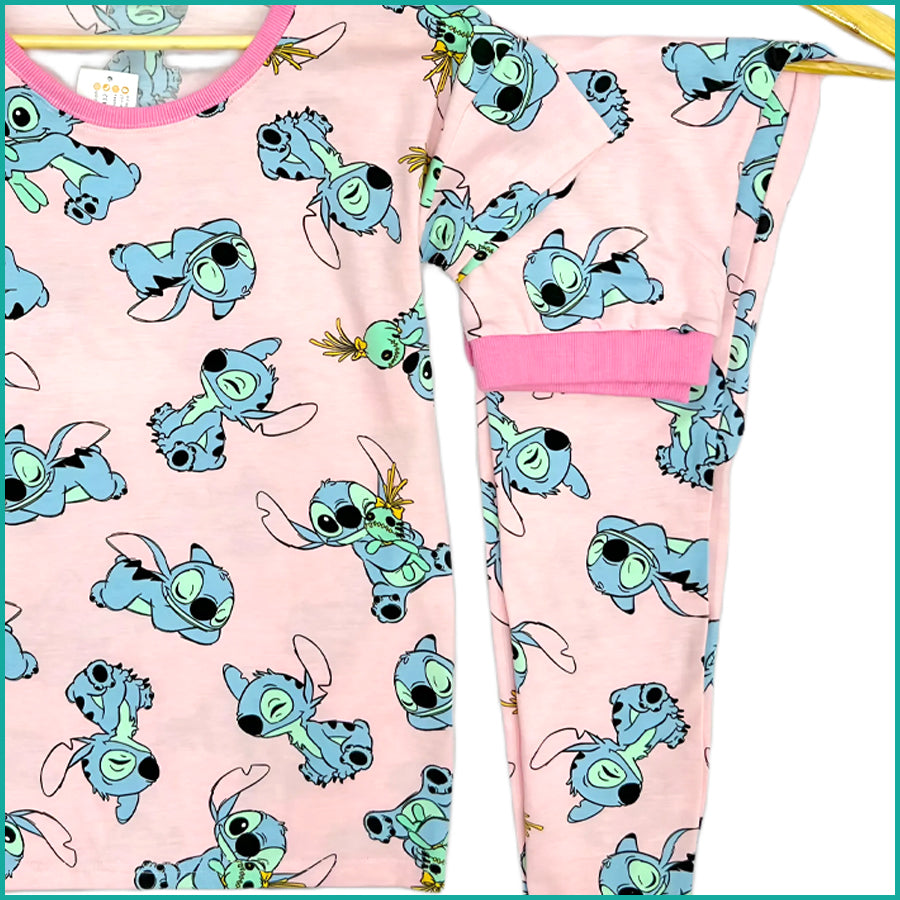Stitch Play Ladies Pajama Set - Pink
