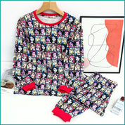 Princess Ladies Full Sleeves Pajama Set - Black
