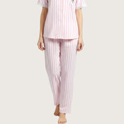 VS Strips Ladies Pajama Set - Pink