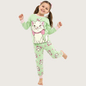 Marie Girls Cotton Pajama Set PRIMARK - Green