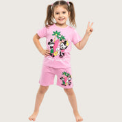 Family Vacation Girls Shorts Set – Pink