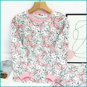 Tweety Ladies Full Sleeves Pajama Set - White
