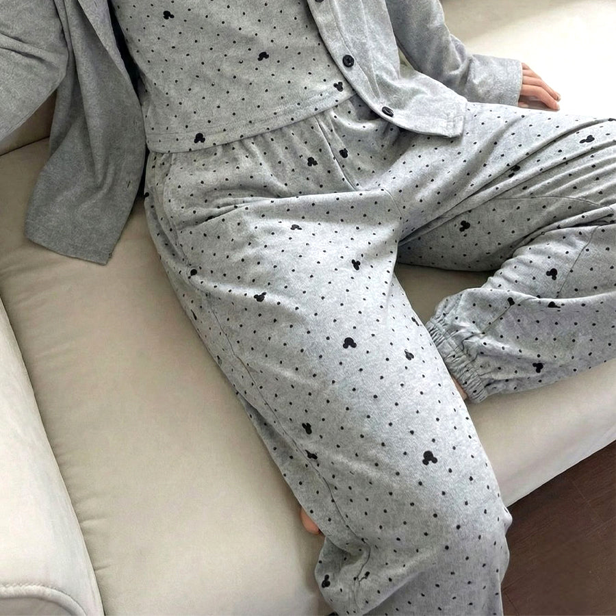 Good Luck Ladies Pajama Set - Grey