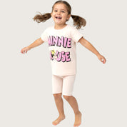 Minnie Girls Summer Shorts Set – Cream