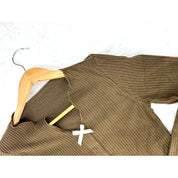 Plain 3 Bows Ladies Pajama Set - Brown